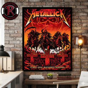 Metallica M72 Bucharest Romania Pop Up Shop At Arena Naționala On May 13 2026 Art By Maxx242 Poster Canvas Decor