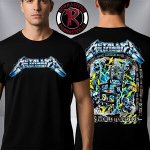 Metallica M72 World Tour 2026 Tour Dates Exclusive Merchandise Ride The Lightning Unisex T-Shirt Two Sided