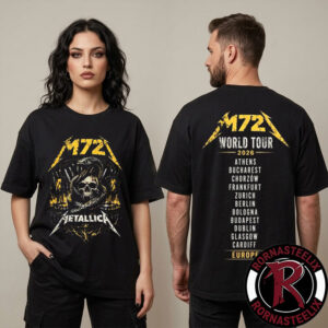 Metallica M72 World Tour 2026 Venue Tee In Europe Unisex T Shirt Two Sided