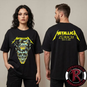 Metallica M72 Z?rich At Stadion Letzigrund On May 27 2026 Z?rich Switzerland M72 World Tour 2026 Unisex T-Shirt Two Sided