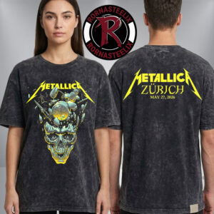 Metallica M72 Zurich At Stadion Letzigrund On May 27 2026 Zurich Switzerland M72 World Tour 2026 Washed T-Shirt