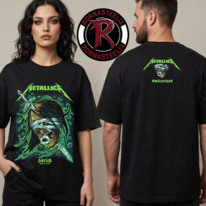 Metallica M72 Zurich Merch Tee At Pop Up Shop Stadion Letzigrund On May 27 2026 Zurich Switzerland Art By Mark Richards M72 World Tour 2026 Unisex T Shirt Two Sided