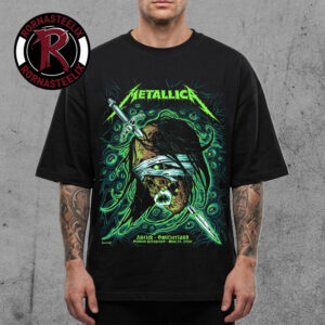 Metallica M72 Zurich Pop Up Poster At Stadion Letzigrund On May 27 2026 Zurich Switzerland Art By Mark Richards Unisex T Shirt