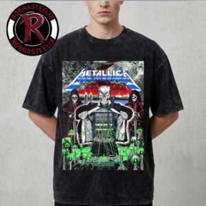 Metallica M72 Zurich Switzerland Event Poster At Stadion Letzigrund On May 27 2026 M72 World Tour 2026 Art By Luca Schenardi Mecha Skull Washed T Shirt