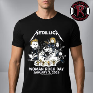 Metallica x Peanuts Women Rock Day 2026 On January 3 2026 San Francisco CA Unisex T-Shirt