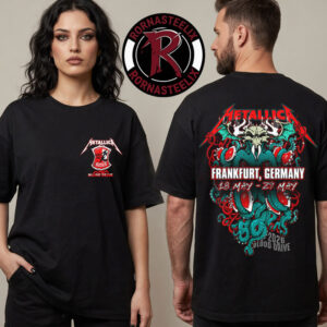 Metallica x Red Cross Blood Drives M72 World Tour 2026 Frankfurt Germany On May 18-29 2026 Donate Blood To Save Lives Unisex T-Shirt Two Sided
