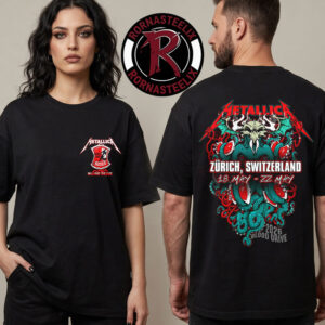 Metallica x Red Cross Blood Drives M72 World Tour 2026 Zurich Switzerland On May 18-22 2026 Donate Blood To Save Lives Unisex T-Shirt Two Sided
