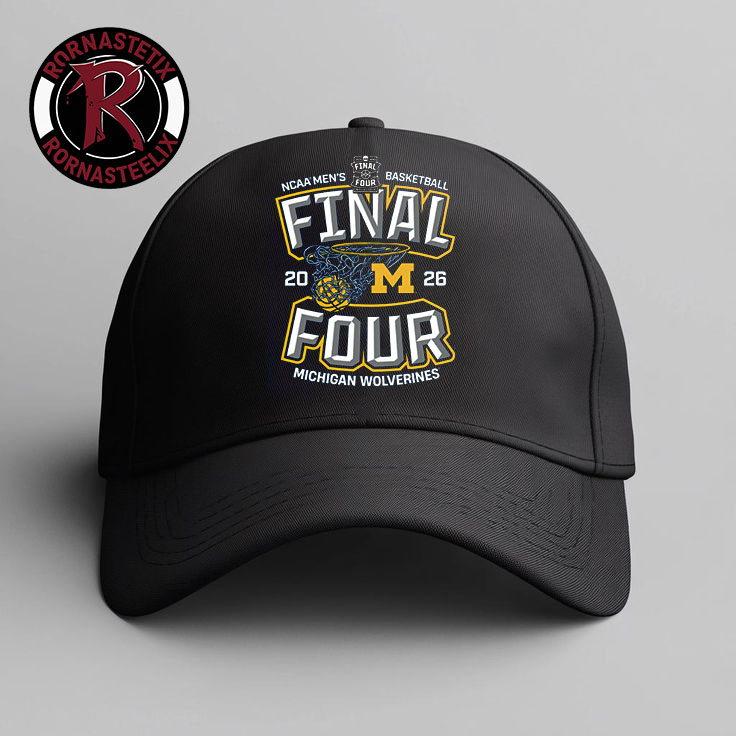 Michigan Wolverines Men's Basketball 2026 NCAA Final Four Hoops March Madness Hat Cap Michigan Wolverines Men's Basketball 2026 NCAA Final Four Hoops March Madness Hat Cap