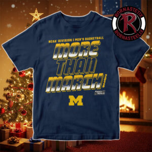 Michigan Wolverines NCAA Division I Men’s Basketball  Final Four Indianapolis 2026 More Than March Unisex T-Shirt