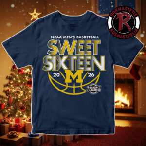Michigan Wolverines NCAA Division I Men’s Basketball  Final Four Indianapolis 2026 Sweet Sixteen Unisex T-Shirt