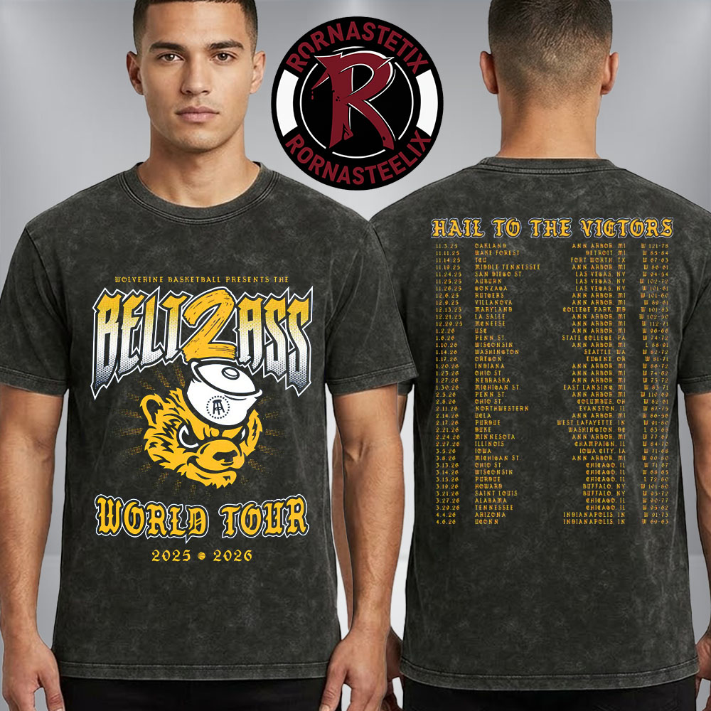 Michigan Wolverines NCAA Men's Basketball National Champions 2026 April 6 MI Basketball Tour Title Washed T-Shirt Michigan Wolverines NCAA Men's Basketball National Champions 2026 April 6 MI Basketball Tour Title Washed T-Shirt