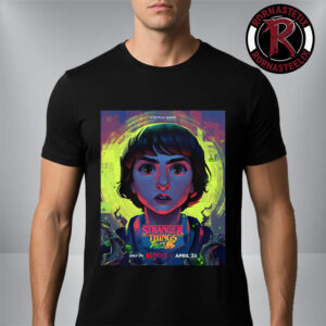 Mike Wheeler Poster Character For Stranger Things Tales From 85 Premieres April 23 2026 Unisex T-Shirt