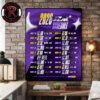 New York Giants NFL Season 2026 Schedule Poster Canvas Decor