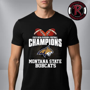 Montana State Bobcats 2025 NCAA Division I Football National Champions Logo Unisex T-Shirt