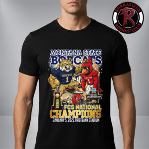 Montana State Bobcats NCAA Division I FCS National Champions Mascot Unisex T-Shirt