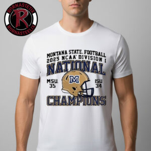 Montana State Bobcats NCAA Division I Football FCS 2025 National Champions Scoring Helmet Unisex T-Shirt