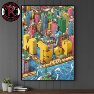 Mt Joy New York Show Poster At Madison Square Garden On September 17 2026 In New York City Poster Canvas Decor