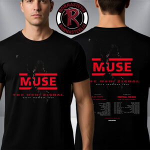 Muse North American Tour 2026 The Wow Signal On July And August 2026 Schedule Tour Dates Unisex T-Shirt Two Sided