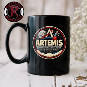 NASA Artemis II Back To The Moon 2026 Humanity Returns To The Moon Crewed Lunar Mission Mug Cup