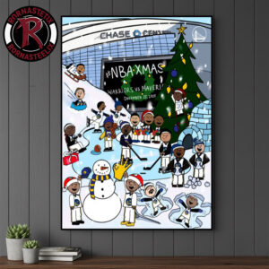 NBA Xmas Warriors vs Mavericks On December 25 2025 Chase Center Poster Canvas Decor