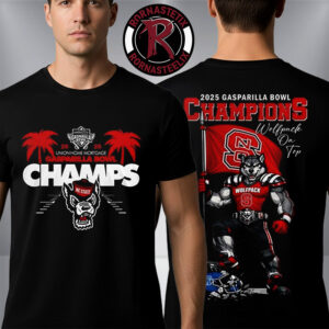 NC State Wolfpack Bowl Champions 2025 Mascot Tee NCAA Union Home Mortgage Gasparilla Bowl Unisex T-Shirt Two Sided