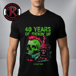 NOFX 40 Years of Fuckin? Up A Film By NOFX Bottle Skull Unisex T-Shirt