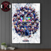 New England Patriots vs Seattle Seahawks In Super Bowl LX 2026 Match Up Poster Canvas Decor New England Patriots vs Seattle Seahawks In Super Bowl LX 2026 Match Up Poster Canvas Decor