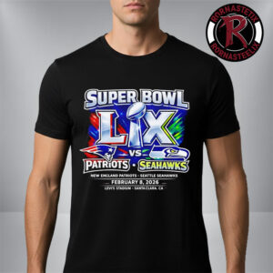 New England Patriots vs Seattle Seahawks NFL Super Bowl LX At Levi?s Stadium On February 8 2026 Unisex T-Shirt