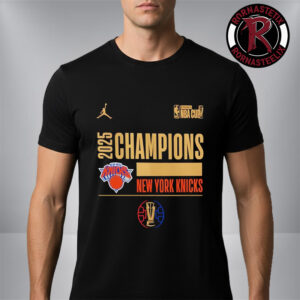 New York Knicks The Champions NBA Cup 2025 Championship Locker Room Unisex T-Shirt