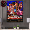 New York Knicks Wins Spurs 2025 NBA Cup Champions Poster Canvas Decor