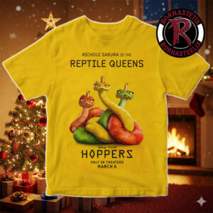 Nichole Sakura Is Reptile Queens Character Poster For Hoppers Only In Theaters March 6 2026 Unisex T-Shirt