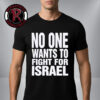 No One Is Illegal On Stolen Land Red And Blue American Map Unisex T-Shirt