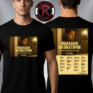 Noah Kahan The Great Divide North American Tour 2026 Venue Tour Dates Unisex T-Shirt Two Sided