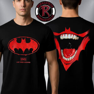 OVO x Batman Collection Merch Last Ones Laughing Joker Smile Unisex T-Shirt Two Sided