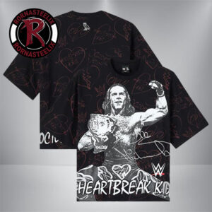 OVO x WWE Shawn Michaels Allover Print Graphic Unisex T-Shirt