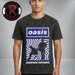 Oasis Champagne Supernova Silhouette Washed T-Shirt