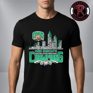 Ohio Bobcats Scooter’s Coffee Frisco Bowl Champions 2025 Football Player Names Unisex T-Shirt