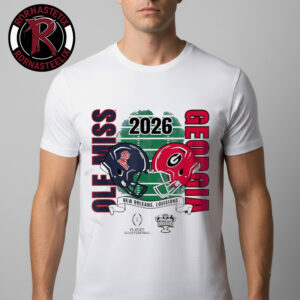 Ole Miss Rebels vs Georgia Bulldogs Helmet Game Allstate Sugar Bowl CFP Quarterfinal 2026 New Orleans Unisex T-Shirt