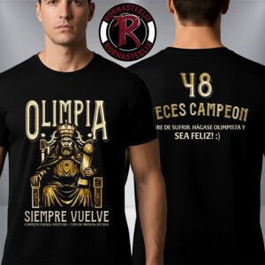 Olimpia Siempre Vuelve 48 Champion Torneo Apertura Copa De Primera APF 2026 Unisex T-Shirt Two Sided
