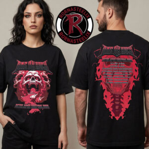 One Ok Rock Detox Japan Tour Final 2026 Exclusive Merchandise Red Skull Head Schedule Tour Dates Unisex T Shirt Two Sided