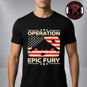 Operation Epic Fury USA Flag US Forces Launch Unisex T-Shirt