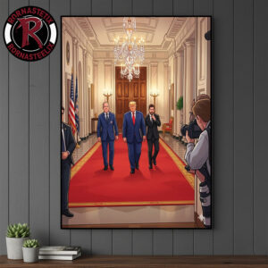 POTUS x Leo Messi Inter Miami Champions MLS Cup 2026 At The White House Poster Canvas Decor