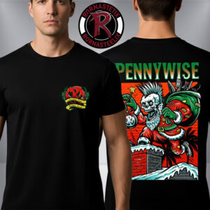 Pennywise Christmas Merch Greetings From Hermosa Beach Unisex T-Shirt Two Sided