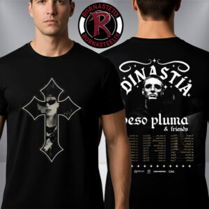 Peso Pluma Dinastia Tour 2026 North America Schedule Tour Dates Unisex T-Shirt Two Sided