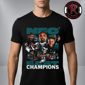 Philadelphia Eagles Back To Back NFC East Champions 2025 Unisex T-Shirt