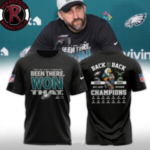 Philadelphia Eagles NFL Back2Back Wins NFC East Division Champions 2025 Unisex T-Shirt