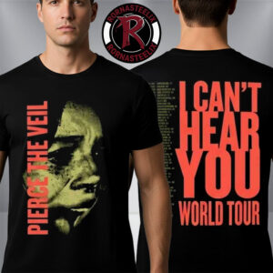 Pierce The Veil I Can?t Hear You World Tour 2026 Honolulu Hawaii Merchandise Album Schedule Unisex T-Shirt Two Sided
