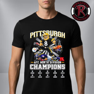 Pittsburgh Steelers NFL 2025 AFC North Division Champions Mascot Unisex T-Shirt