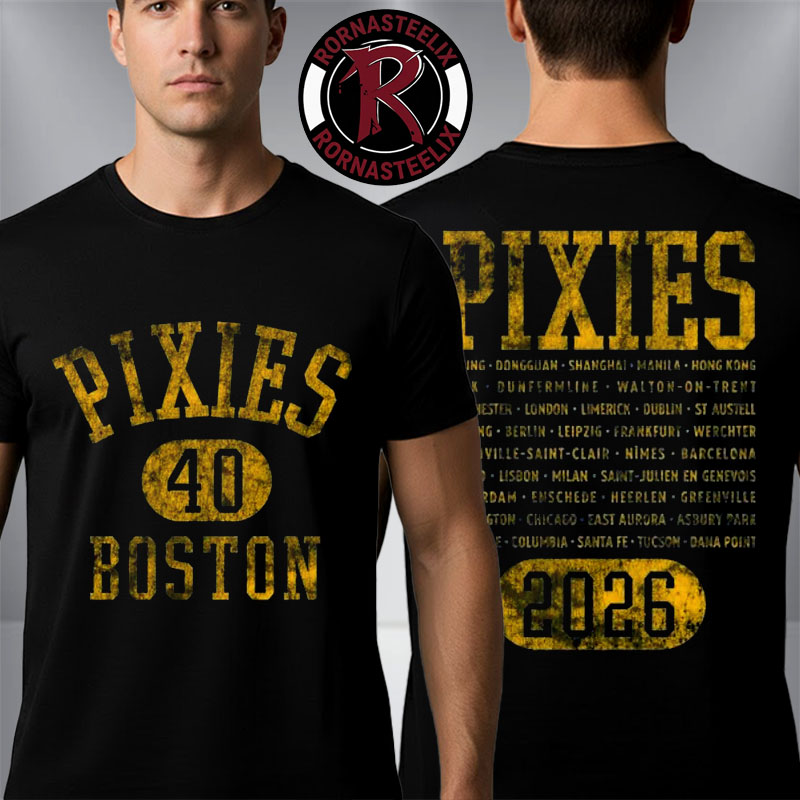 Pixies P40 Asia Tour 2026 Exclusive Merch Collegiate Unisex T