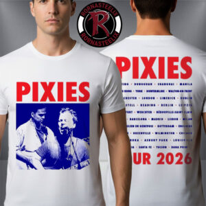 Pixies P40 Asia Tour 2026 Merch Tee In Beijing China Francis Santiago Unisex T-Shirt Two Sided